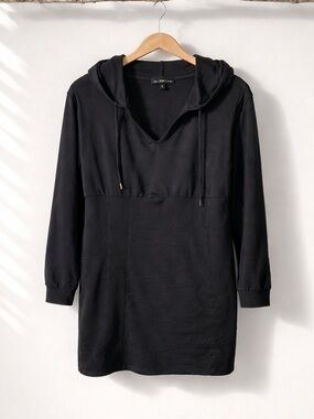 Derek Heart Black Long Sleeve Hooded Dress